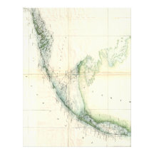 Vintage Map of The Florida Keys (1859) Letterhead