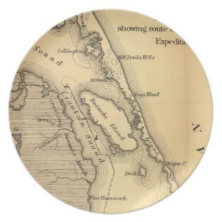Vintage Map of The Outer Banks (1862) Plates