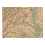 Vintage Map of Virginia Battlefields (1892) Post Cards