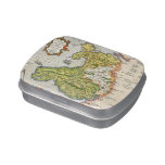 Vintage Map of Wales and Anglesey 1579 Jelly Belly Tin at Zazzle
