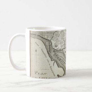 Vintage Map of Washington D.C. (1794) Mugs