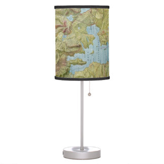 Table Lamp National Park Vintage Map of Yellowstone National Park (1898) Table Lamp