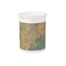 Vintage Map of Yellowstone National Park (1914) pitchers