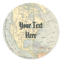 Vintage Map Stickers by Customizables Vintage Map Stickers