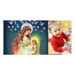 vintage Maria y tarjetas de la foto de Jesús Tarjetas Fotográficas Personalizadas