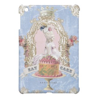 Vintage Marie Antoinette Eat Cake ipad mini case