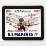 Vintage Marine Anniversary mousepads