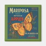Vintage Mariposa Apple Magnet