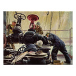 Vintage Maritime Maintenance Personalized Invitations