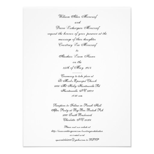 Vintage Marriage License (font Selfish) Personalized Announcement