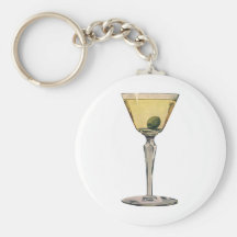 Vintage Martini Llaveros Personalizados