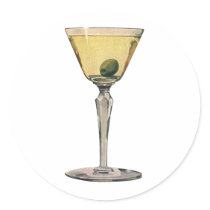 Vintage Martini stickers