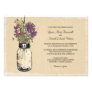 Vintage Mason Jar and Wildflowers Wedding Invite Vintage Mason Jar and Wildflowers Wedding Invite