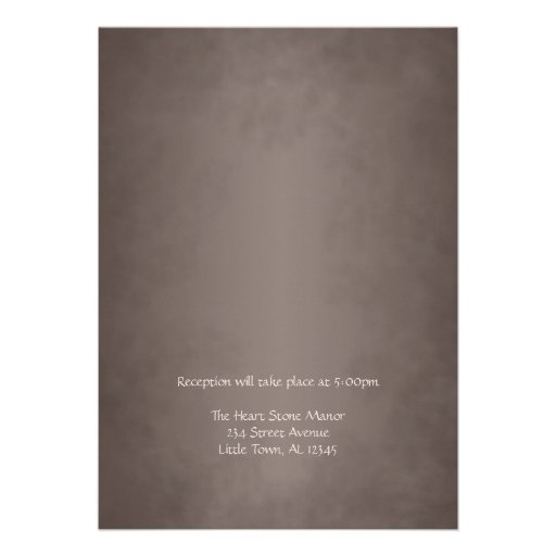 Vintage Mason Jar Daisy Brown Wedding Invitations