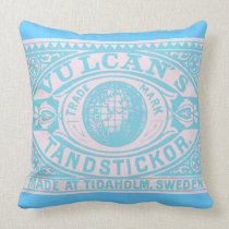 Vintage Matchbook Label Pillow pillows