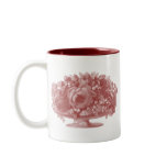 Vintage Mauve Flower Arrangement mugs