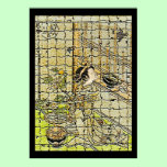 Vintage May Cuckoo with Modern Art Print posters