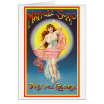 Vintage Maypole Soap Ad - Dies Alll Colors cards by vintagegiftmall Vintage Maypole Soap Ad - Dies Alll Colors cards