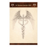 Vintage Medical Caduceus Symbol  Stationery