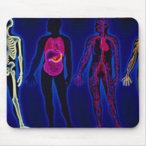 Vintage Medical, human systems Mousepads