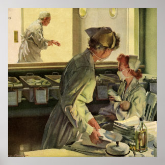 Vintage Nurse Posters | Zazzle