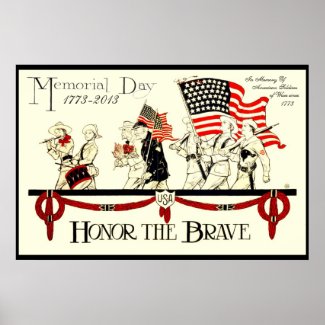 vintage memorial day poster CUSTOMIZE FROM 8.99