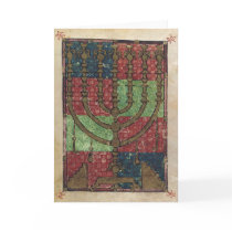 Vintage Menorah cards