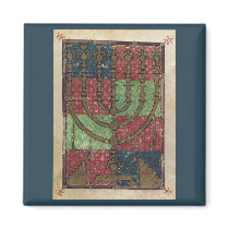 Vintage Menorah magnets