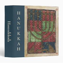 Vintage Menorah Vinyl Binders
