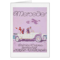 VIntage Mercedes Ad -Purple, Airplane cards by vintagegiftmall VIntage Mercedes Ad -Purple, Airplane cards