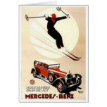 Vintage Mercedes Benz Ski Ad cards
