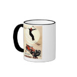 Vintage Mercedes Benz Ski Ad Coffee Mugs