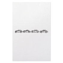 Vintage Mercedes Models stationery