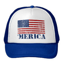 Vintage 'MERICA Flag Hat