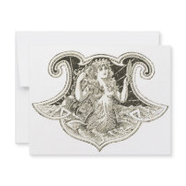 Vintage Mermaid invitations