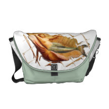 Vintage Mermaid Rickshaw Messenger Bag