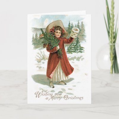 Vintage Merry Christmas Card