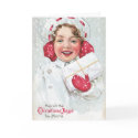 Vintage Merry Christmas Card - Adorable