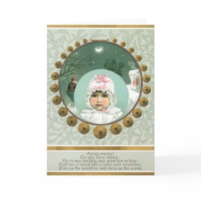 Vintage Merry Christmas Card - Missing you by xmasstore