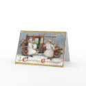 Vintage Merry Christmas Card - Old Car Clubs by xmasstore Vintage Merry Christmas Card - Old Car Clubs