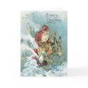 Vintage Merry Christmas Card - Vintage Santa