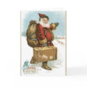 Vintage Merry Christmas Card - Vintage Santa