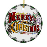 Vintage Merry Christmas Ornament
