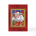Vintage Merry Christmas Santa Card