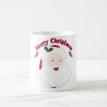 Vintage Merry Christmas Santa Mug