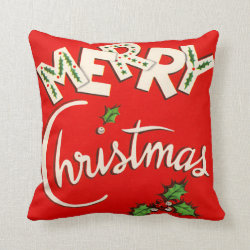 Vintage Merry Christmas Seasonal Pillows