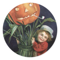 Vintage Merry Halloween: Envelope Seals stickers by occasionsforyou Vintage Merry Halloween: Envelope Seals stickers