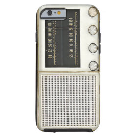 Vintage Metal Radio Tough iPhone 6 Case