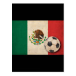 Vintage Mexico Football Postcard