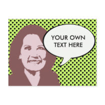 VINTAGE MICHELE BACHMANN 2012 (red) postcards
